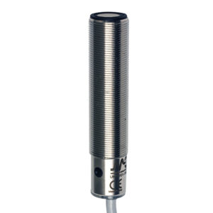 Sensor Ultrassônico UK1C/G4-1ASY Datasensing — Sensor Ultrassônico M18 analógica. 4-20 mA+ NPN NO/NC 100-900 mm cabo 2m com botão teach-in, AISI316L aço inox corpo, cULus