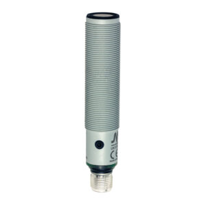 Sensor Ultrassônico UK1C/G9-0ESY Datasensing — Sensor Ultrassônico M18 analógica. 0-10 V+ NPN NO/NC 100-900 mm conector M12 com botão teach-in, plástico, cULus