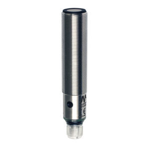 Sensor Ultrassônico UK1C/G9-1ESY18 Datasensing — Sensor Ultrassônico M18 analógica. 0-10 V+ NPN NO/NC 100-900 mm conector M12 com botão teach-in, AISI316L aço inox corpo, cULus, de proteção revestimento