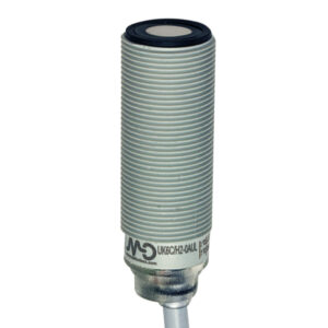 Sensor Ultrassônico UK6C/H2-0AUL Datasensing — M18 analógica. 4-20 mA 60-800 mm cabo 2m, com remote teach-in by cabo, cULus