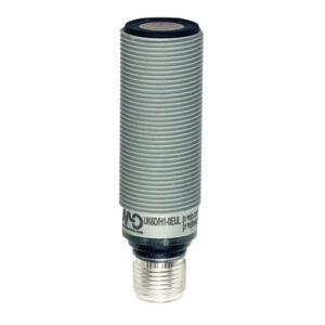 Sensor Ultrassônico UK6D/HN-0EUL Datasensing — M18 NPN NO/NC 80-1200 mm conector M12, com remote teach-in by cabo, cULus